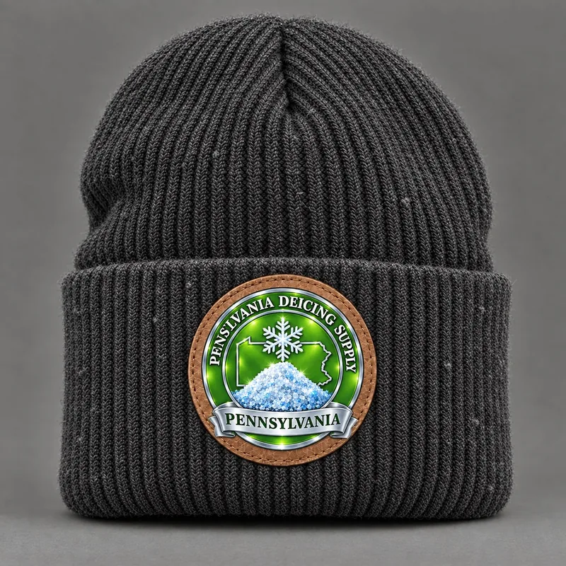 Pennsylvania Deicing Supply beanie with state badge