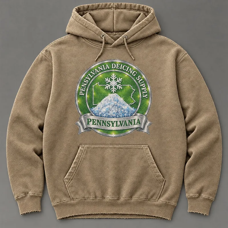 Pennsylvania Deicing Supply hoodie with state badge